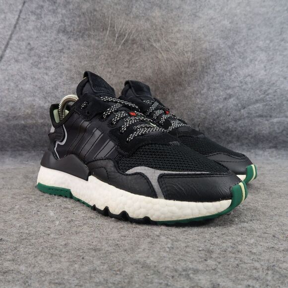 Adidas Shoes Womens 5.5 Sneakers Athletic Nite Jogger 3M Core Black Run Trainers - Picture 1 of 16